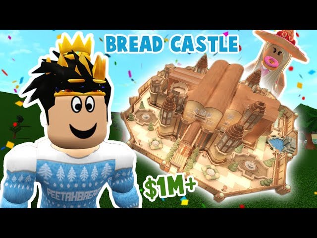 My Expensive Bloxburg Dream House Bread Castle Tour It Has A Secret Youtube - pita bread roblox