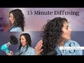 How to Diffuse Curly Hair in 15 Minutes - *Diffuse with Me* Routine