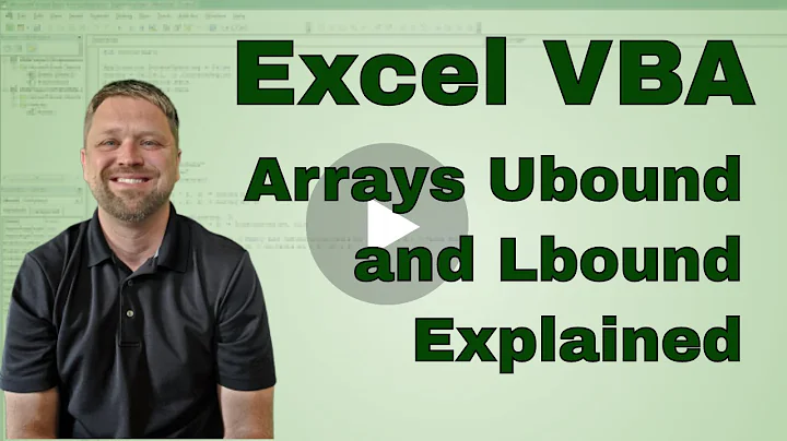 Arrays Ubound and Lbound Explained in Excel VBA - Code Inlcuded