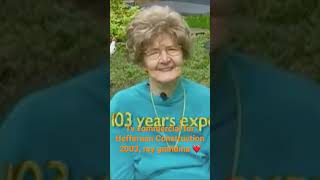 Grandma Heffernan promotes Construction company in 2003 at 103 years old ❤️