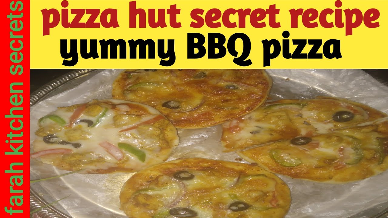 Yummy barbecue pizza chicken tandoori pizza by farah kitchen secrets
