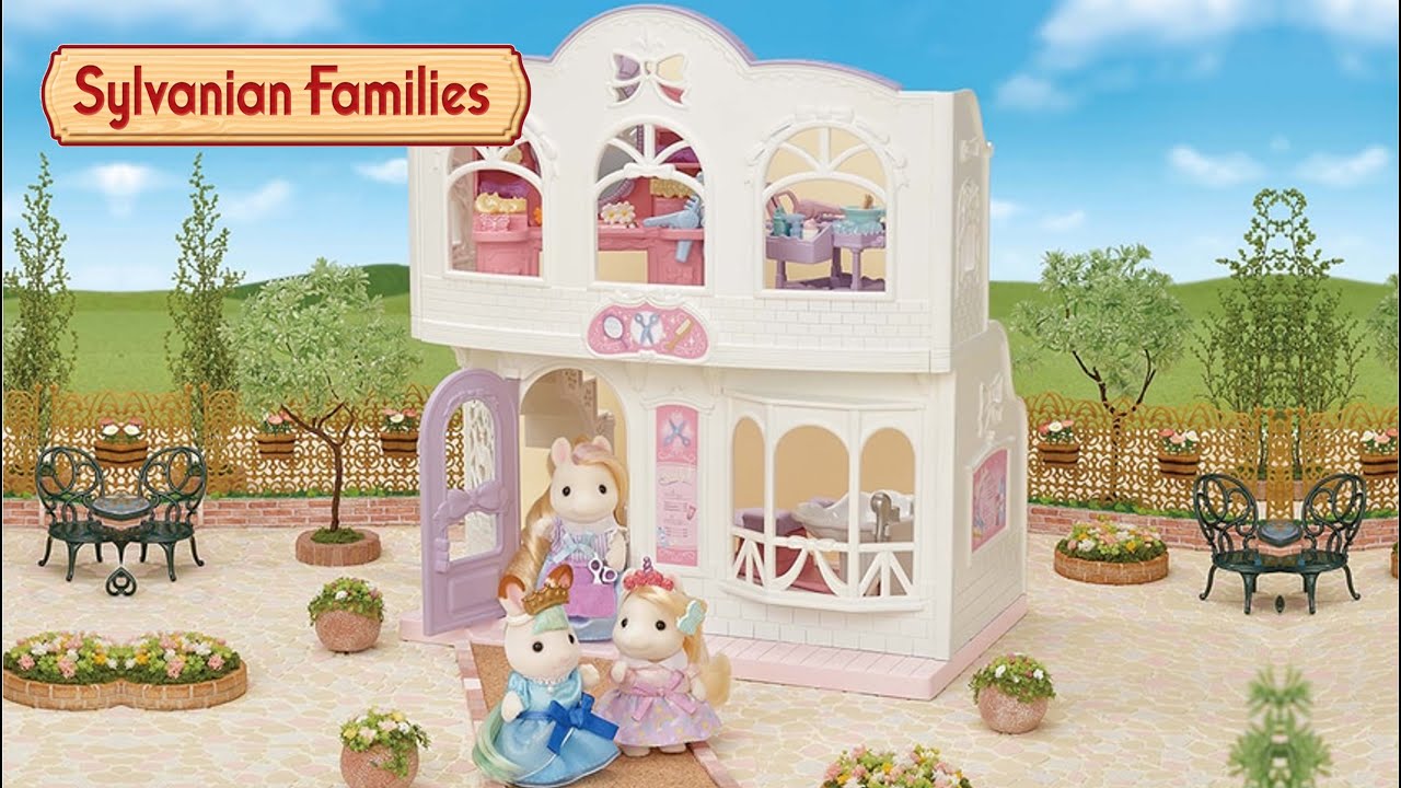 UNBOXING Sylvanian Families Pony's Stylish Hair Salon森林家族美髮店 シルバニアファミリービューティーヘアサロン 실바니안 포니의 뷰티 헤어 살롱