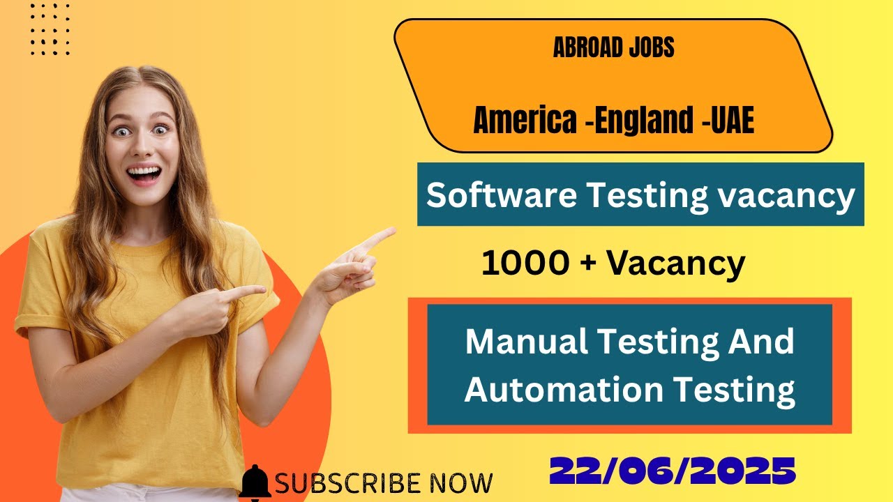 Manual & Automation Testing Jobs |WFH Testing Jobs |Manual Testing ...