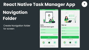 React Native Task Manager App Add Navigation Folder | Download Free Code