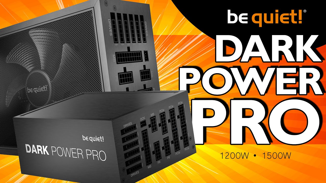 be quiet! Dark Power 13 1000W ATX 3.0 Power Supply, 80 PLUS Titanium  Efficiency, PCIe 5.0, Fully Digital, Fully Modular PSU, Overclocking  Key