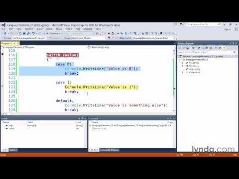 Tutorials - C# 03 07 Controlling program flow with switch