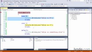 Tutorials - C# 03 07 Controlling program flow with switch