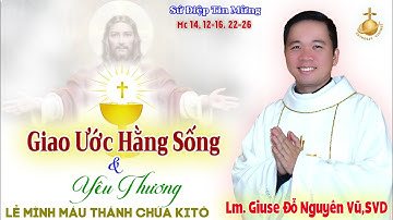 Bài Giảng Lễ Mình Máu Thánh Chúa Kitô | Lm. Giuse Đỗ Nguyên Vũ, SVD | Dòng Ngôi Lời | 02.06.2024