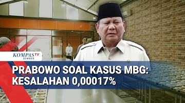 Prabowo Tegaskan Kasus Keracunan MBG Hanya 0,0017%, Program Tetap Aman