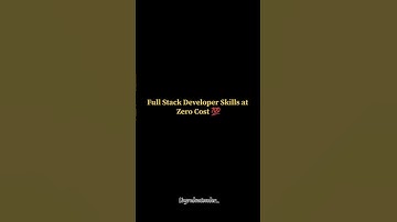 “Learn Full Stack Developer Skills at ZERO Cost 💻 | #FullStackDeveloper #LearnCodingFree #TechSkills