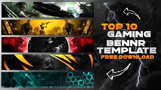 Top 10 Gaming Banner Template No Text | PUBG Bennr Template | Free Download