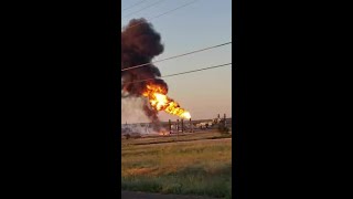 Snyder gas plant explosion courtesy of Melisa Nelson