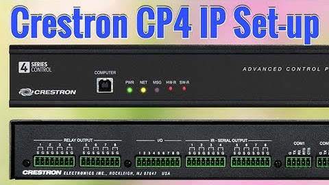 How to Configure IP in Crestron CP4 👉 Control Processor!