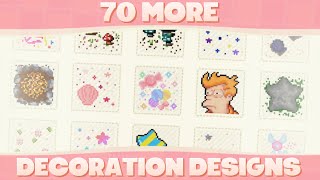 70 More Custom Decoration Designs For Animal Crossing New Horizons!