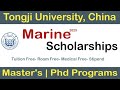 Tongji University Marine Scholarships 2025: Fully Funded for International Students! (Apply Now)