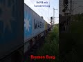 Ausfahrt der Br193 mit Container in Bremen Burg #br193 #siemens #container #güterzug