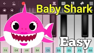 Baby shark song on mobile piano | Easy tutorial | perfect piano | @nomanangel screenshot 4