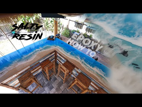 How to Create A GIANT L-Shaped Epoxy Resin Bar Top 