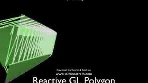 Quartz Composer - Reactive GL Polygon