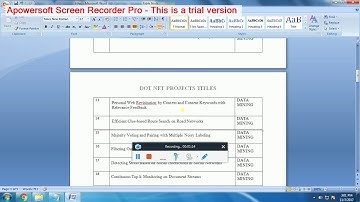IEEE 2017-2018 DOT NET PROJECTS TITLES