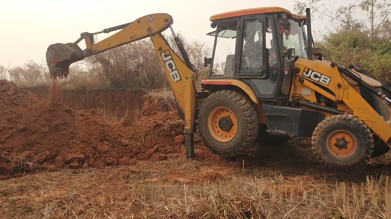 जेसीबी गाड़ी से मिट्टी खुदाई कैसे होता है 🔥🔥