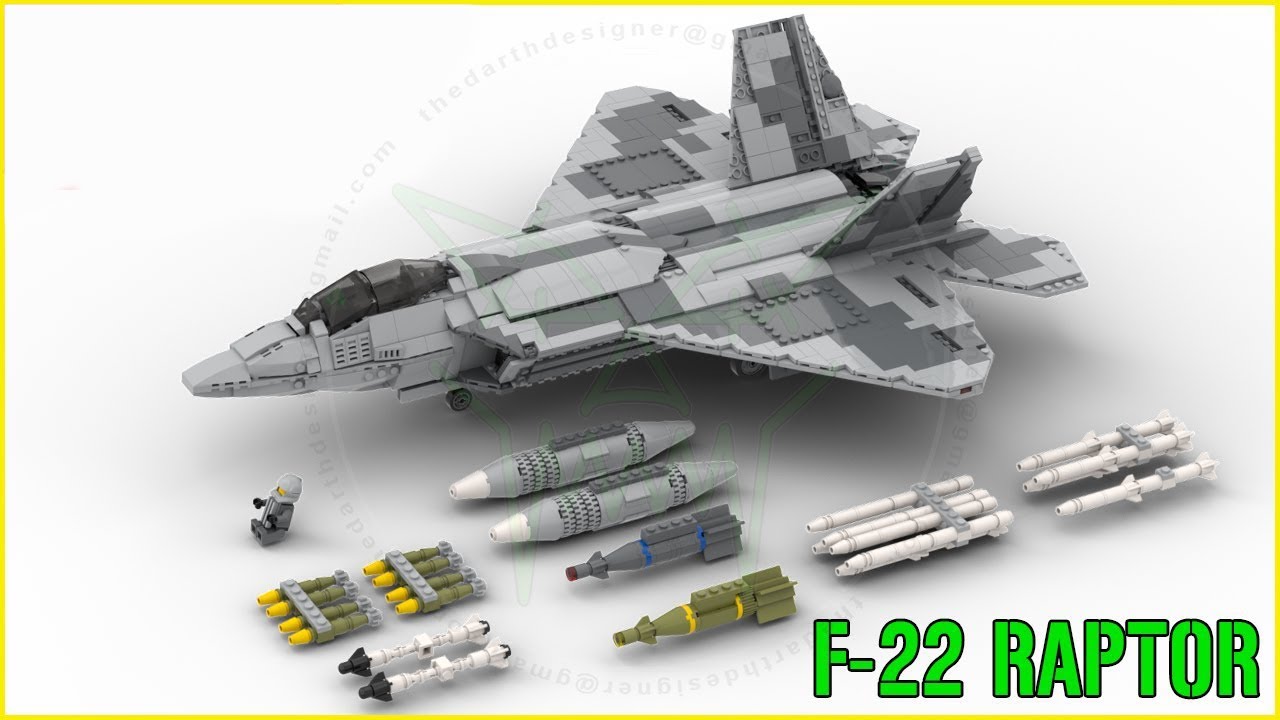 LEGO F-22 RAPTOR | 1:34 Scale | Lockheed Martin - YouTube