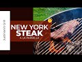 New York Steak a la parrilla / weber grill 22"