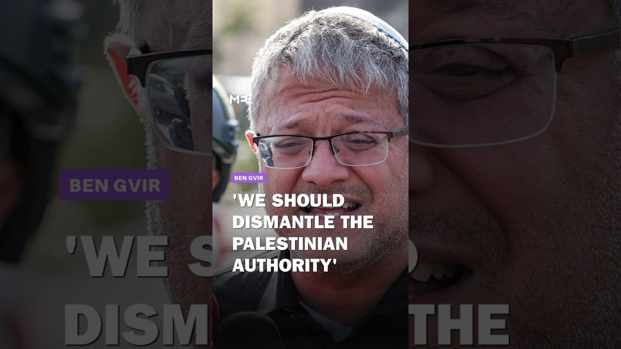 Israeli minister Ben Gvir calls for dismantling of Palestinian Authority after shooting attack