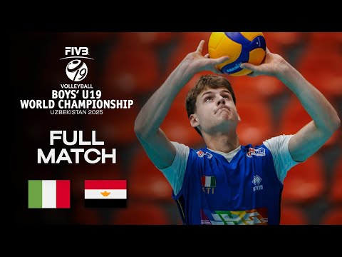 Italy Vs Egypt Pool C Boys U19 World Champs 2025 Full Match