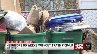 Richmond neighbors wait weeks for trash pickup after ice storm