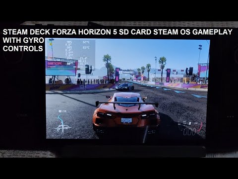 Steam Deck Forza Horizon 5 SD Card 143gb 40 / 60 FPS Gameplay + Gyro Controls on Steam OS Dualsense