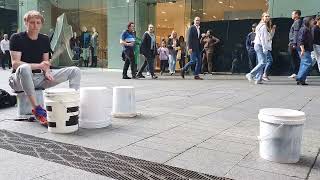 HE IS BACK!!! Bucket Drumming in the Mall