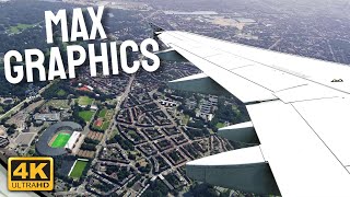 Microsoft Flight Simulator 2020 4K | EXTREME GRAPHICS A320-200 Takeoff In Brussels |