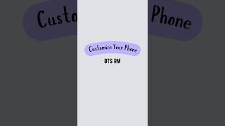 Customizing my iPhone |💜BTS-RM💜 inspired | Widgets setup🖼️ #bts #rm  #smartphone #kpop #btsinspired screenshot 1