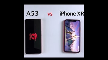SAMSUNG A53 VS IPHONE XR SPEED TEST #shorts
