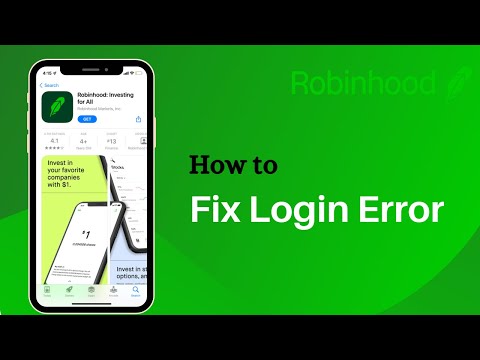 Fix Robinhood Login Error | Robinhood App