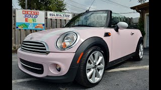 2015 MINI Cooper Convertible in Rare Pink! Low Miles! #MiniCooper #Convertible #LowMiles