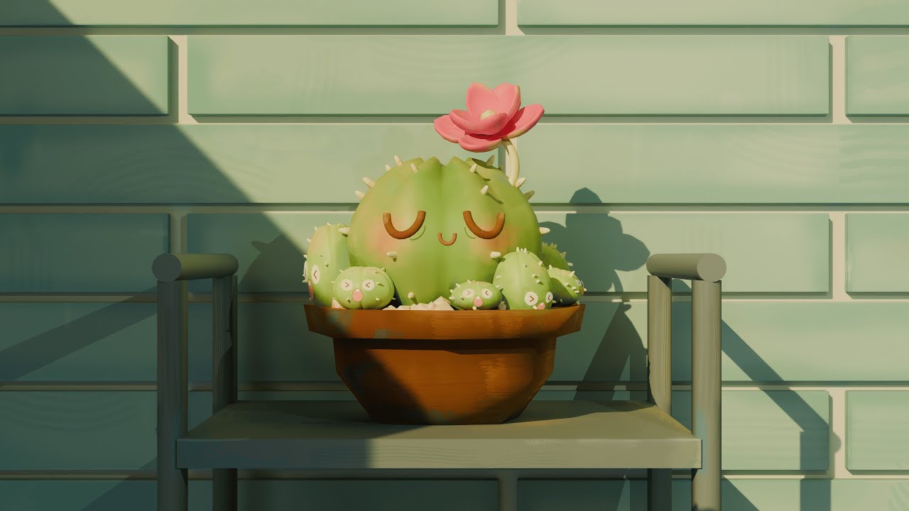 3D Cactus Animation - Blender