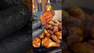 Sweet and spicy rotisserie chicken wings