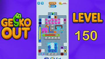 Gecko Out Level 150 Solution  | Step by Step Walkthrough