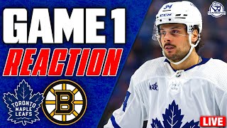 Maple Leafs vs Boston Bruins LIVE POST GAME feat. Jay Rosehill | Round 1, Game 1 REACTION