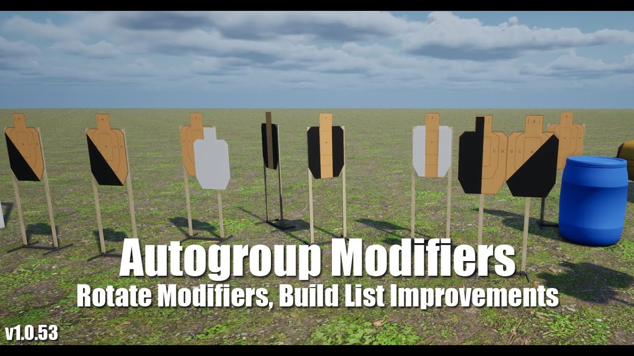 Rotation Modifier Iso Practisim Designer Patch 53 - Autogroup & Rotate Modifiers, Build List ...