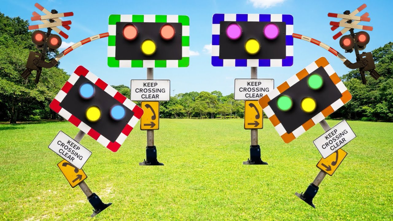 【踏切アニメ】楽しいふみきりカンカンの日常 #111 🚋 A fun railroad crossing every day #111 🚋 ...