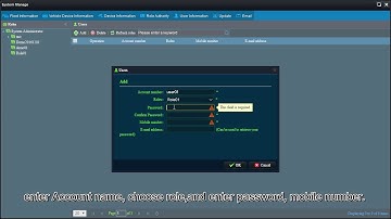 AHD Mobile DVR Add Role and User on CMS Server