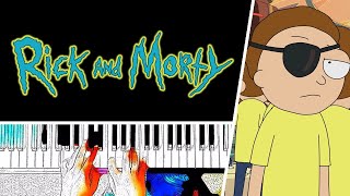 Evil Morty's Theme (For The Damaged Coda) - Rick and Morty || PIANO COVER