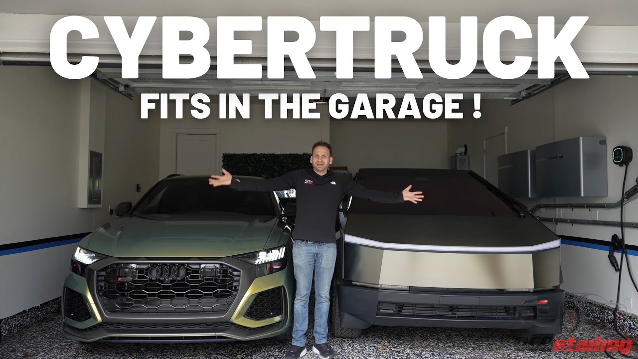 Cybertruck - Fits in the Garage with Full Size SUV! 