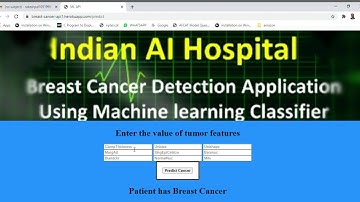 Breast Cancer Prediction using Machine Learning