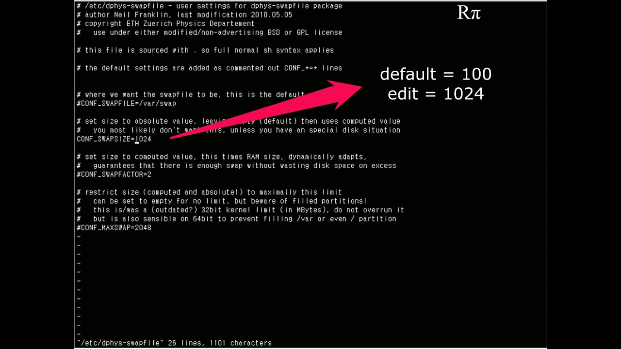 RaspberryPi Bash Color & Swap File Setting YouTube