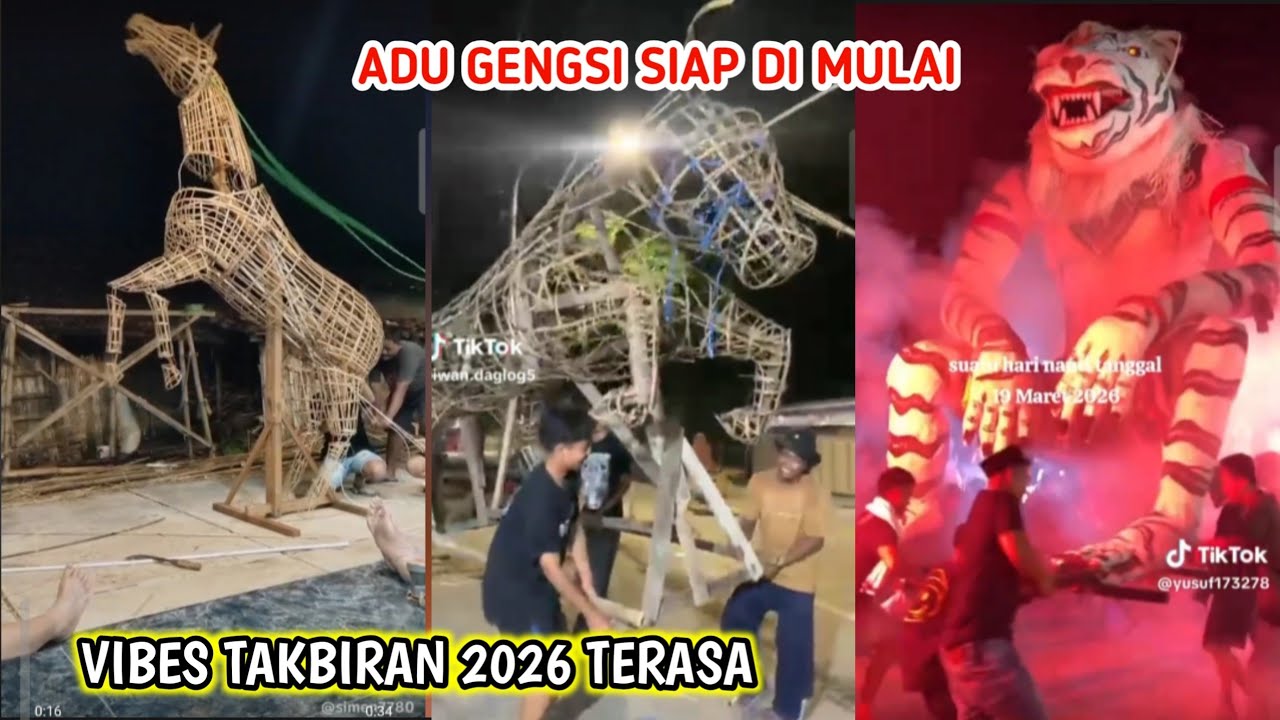 15 HARI OTW TAKBIRAN‼️OGOH-OGOH MASKOT MULAI READY reaction miniatur sound #reaction#miniatur #sound