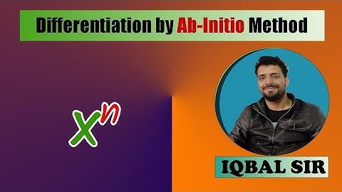 Differentiation  of X^n by Abinitio Method.